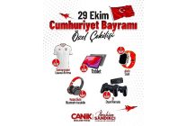 canik belediyesinin duzenledigi 29 ekim cumhuriyet bayrami ozel cekilisiyle vatandaslar hediyelerle bulusuyor