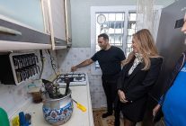 ulubatlida ilk dogal gaz atesi yandi